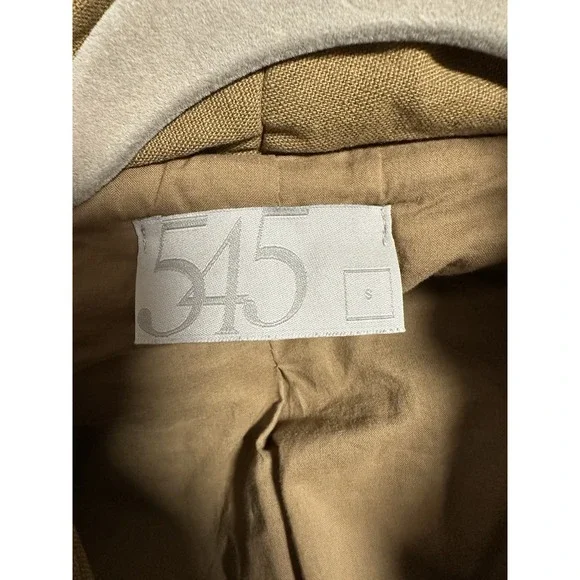 545, Women's Quilted Wrap Coat/Jacket, Khaki Green, Size Small - Picture 6 of 8